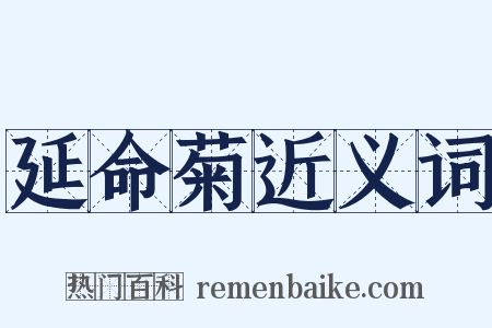 延命菊近义词是什么意思的图片